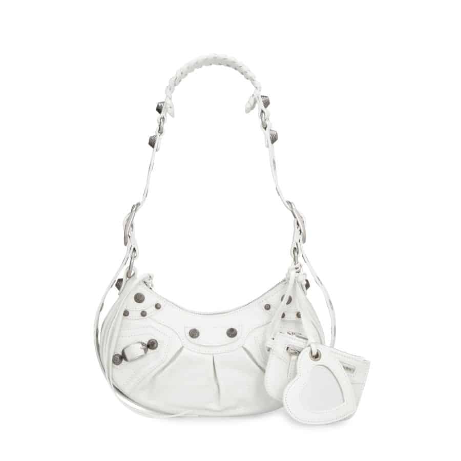 T I Balenciaga Le Cagole Xs Bag White Vg Y