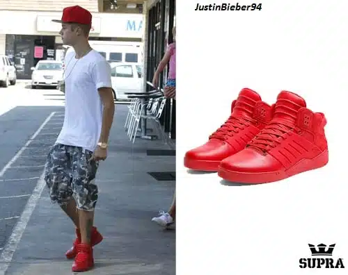 hình ảnh justin bieber với giày supra trong biên niên sử sneaker việt nam