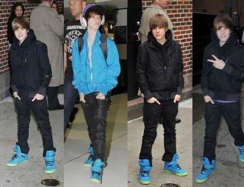 justin bieber với giày supra từ sneaker việt nam