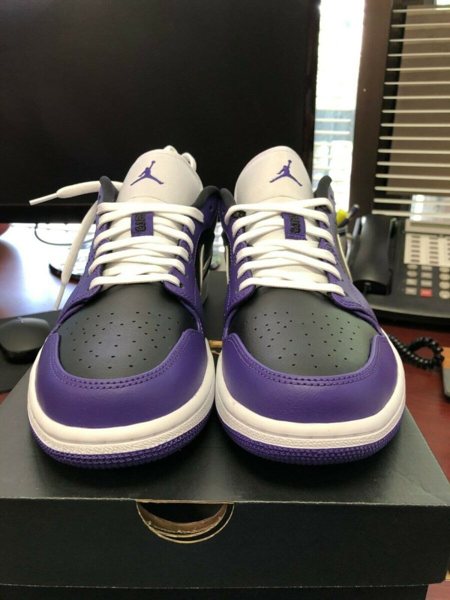 giày nam air jordan 1 low court purple 553558-501