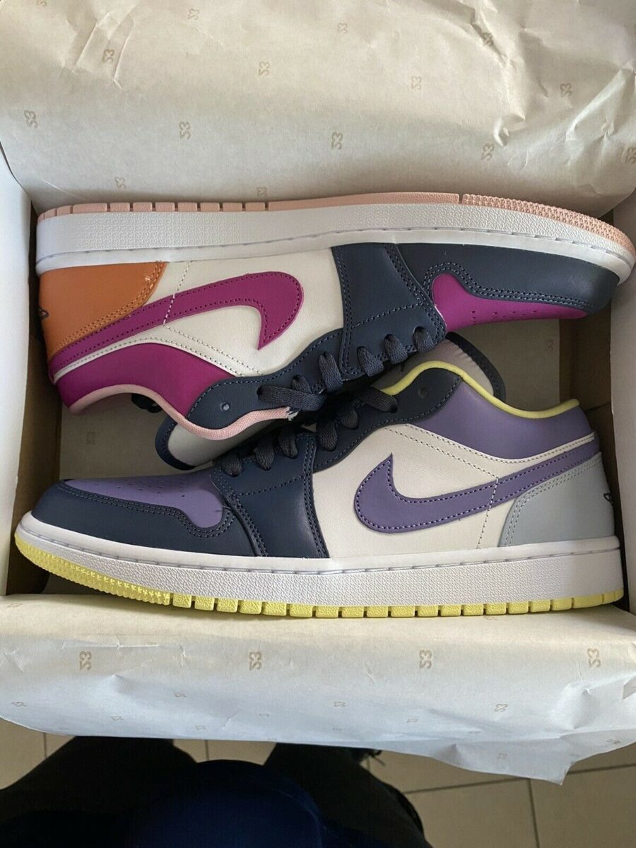 giày air jordan 1 low purple magenta dj4342-400