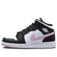 giày nữ air jordan 1 mid 'white black light arctic pink' 555112-103
