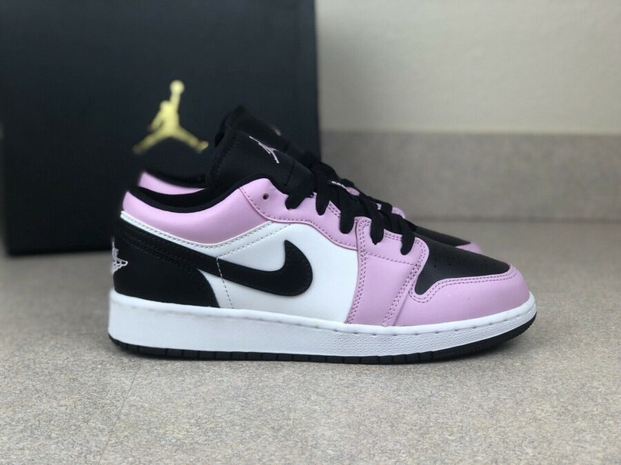 giày nữ air jordan 1 low “light arctic pink” 554723-601