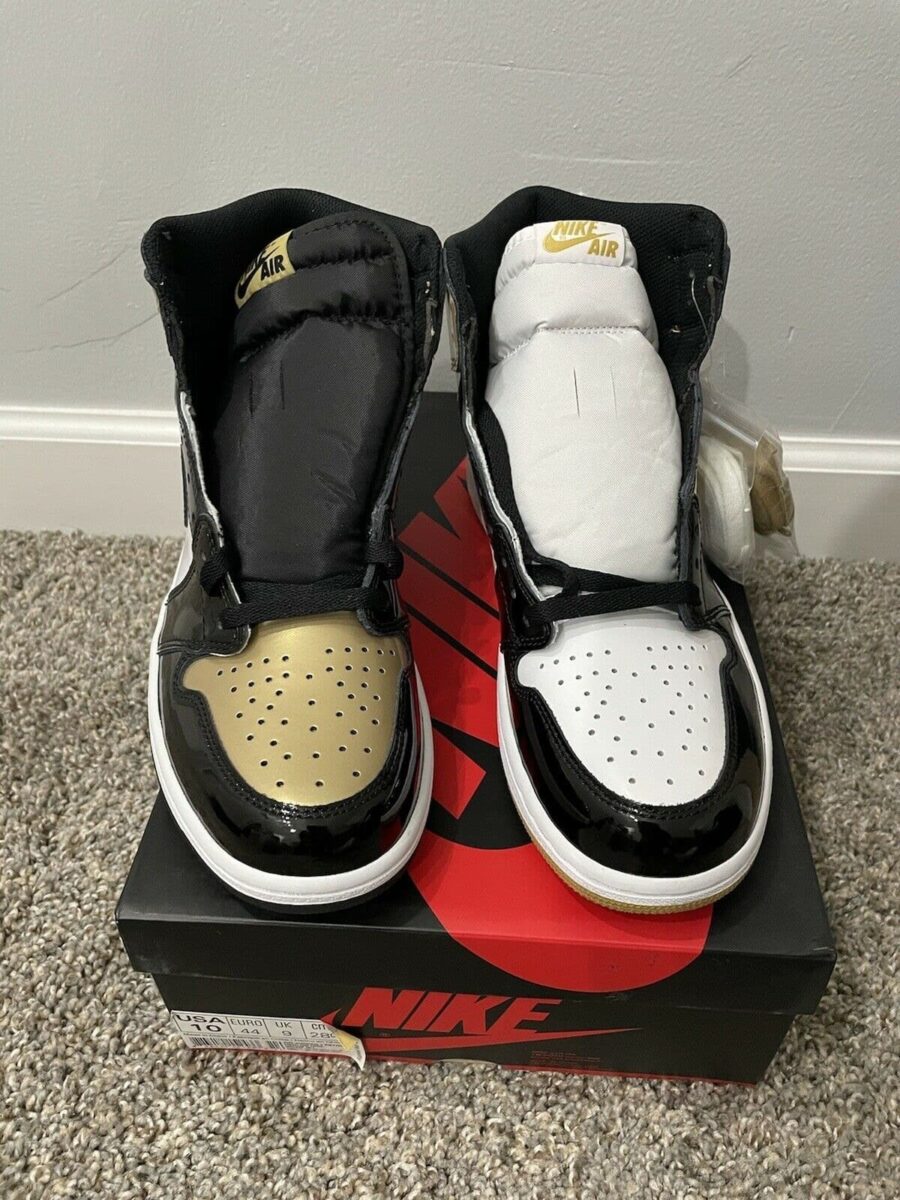 giày nam air jordan 1 retro high og nrg 'gold top 3' 861428-001