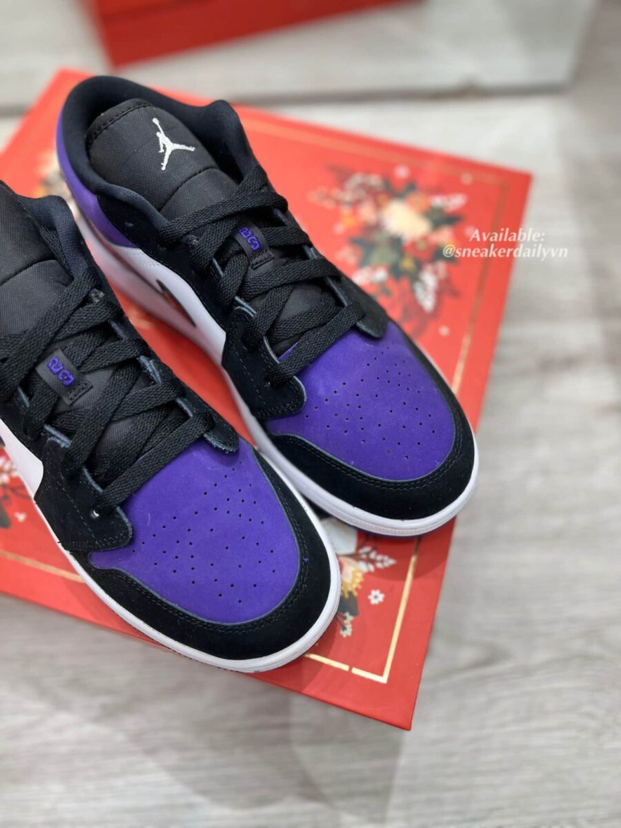 giày nam air jordan 1 low 'court purple' 553558-125