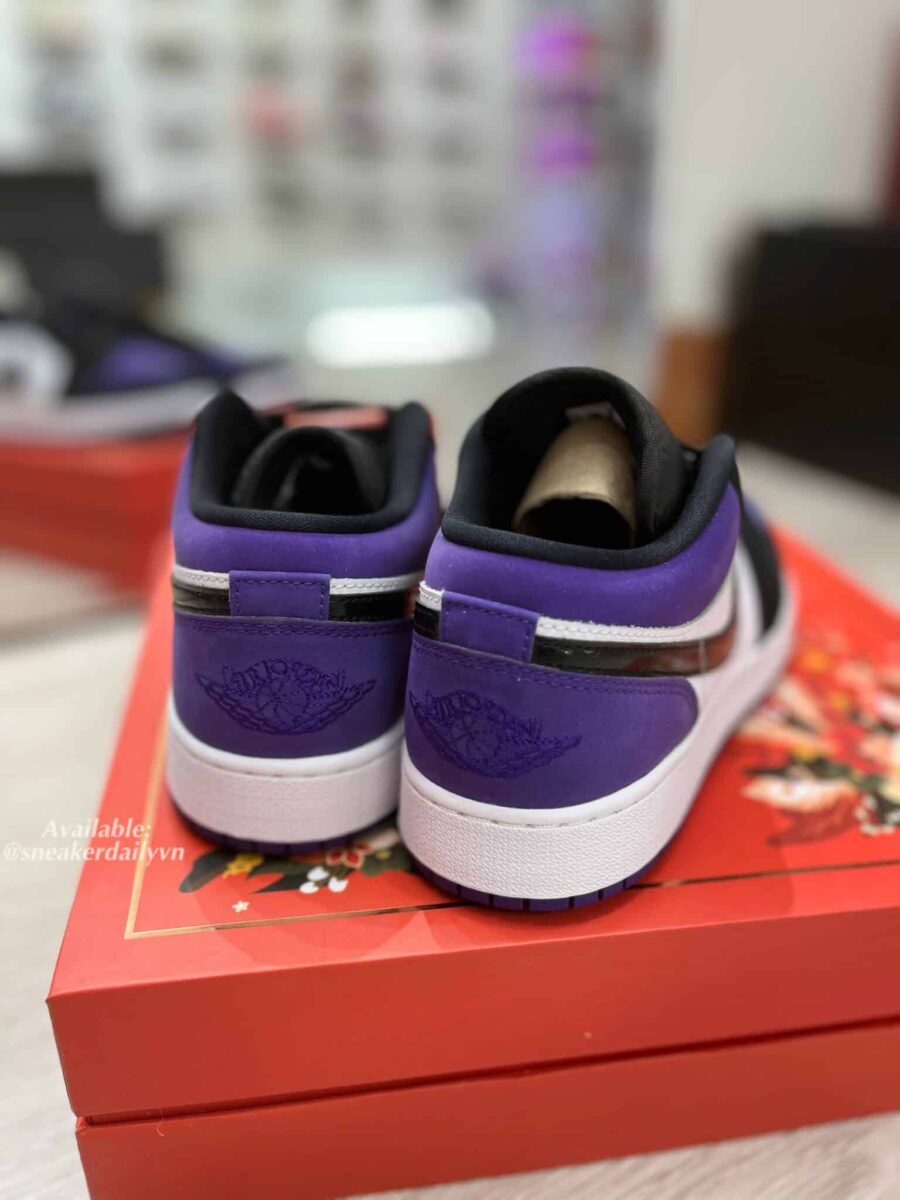 giày nam air jordan 1 low 'court purple' 553558-125