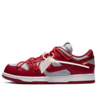 giày nam off white x nike dunk low 'university red' ct0856-600