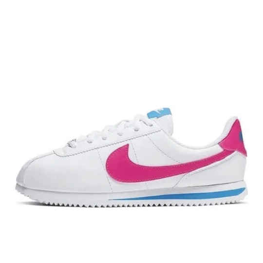 giày nữ nike cortez basic sl 'white hyper pink' (gs) 904764-107