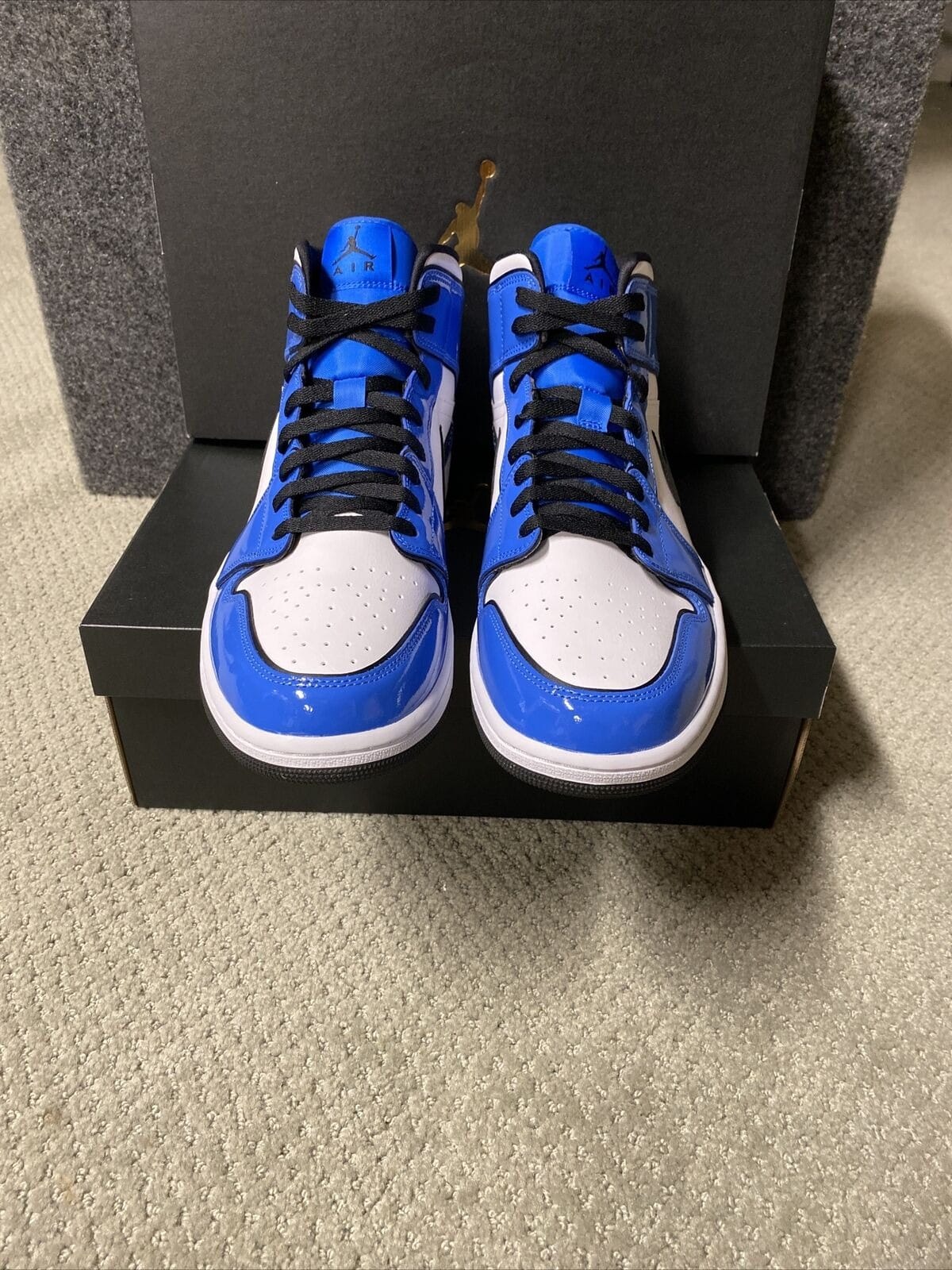 Giay Air Jordan 1 Mid Se Signal Blue Dd64 402 Chinh Hang Sneaker Daily