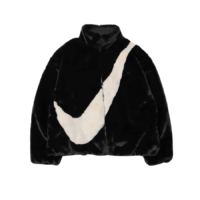 áo nike big swoosh logo lông cừu đen cu6559-010