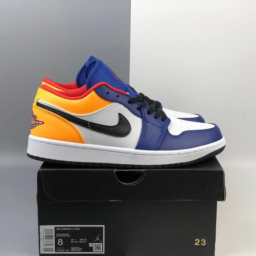 giày nữ air jordan 1 low 'royal yellow' (gs) 553560-123