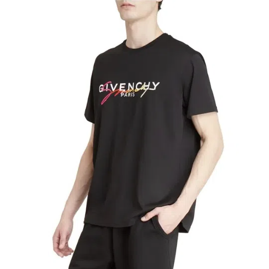 áo givenchy signature tee black