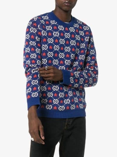 áo gucci star gg logo sweater