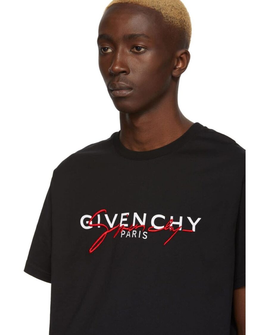 áo givenchy signature tee black