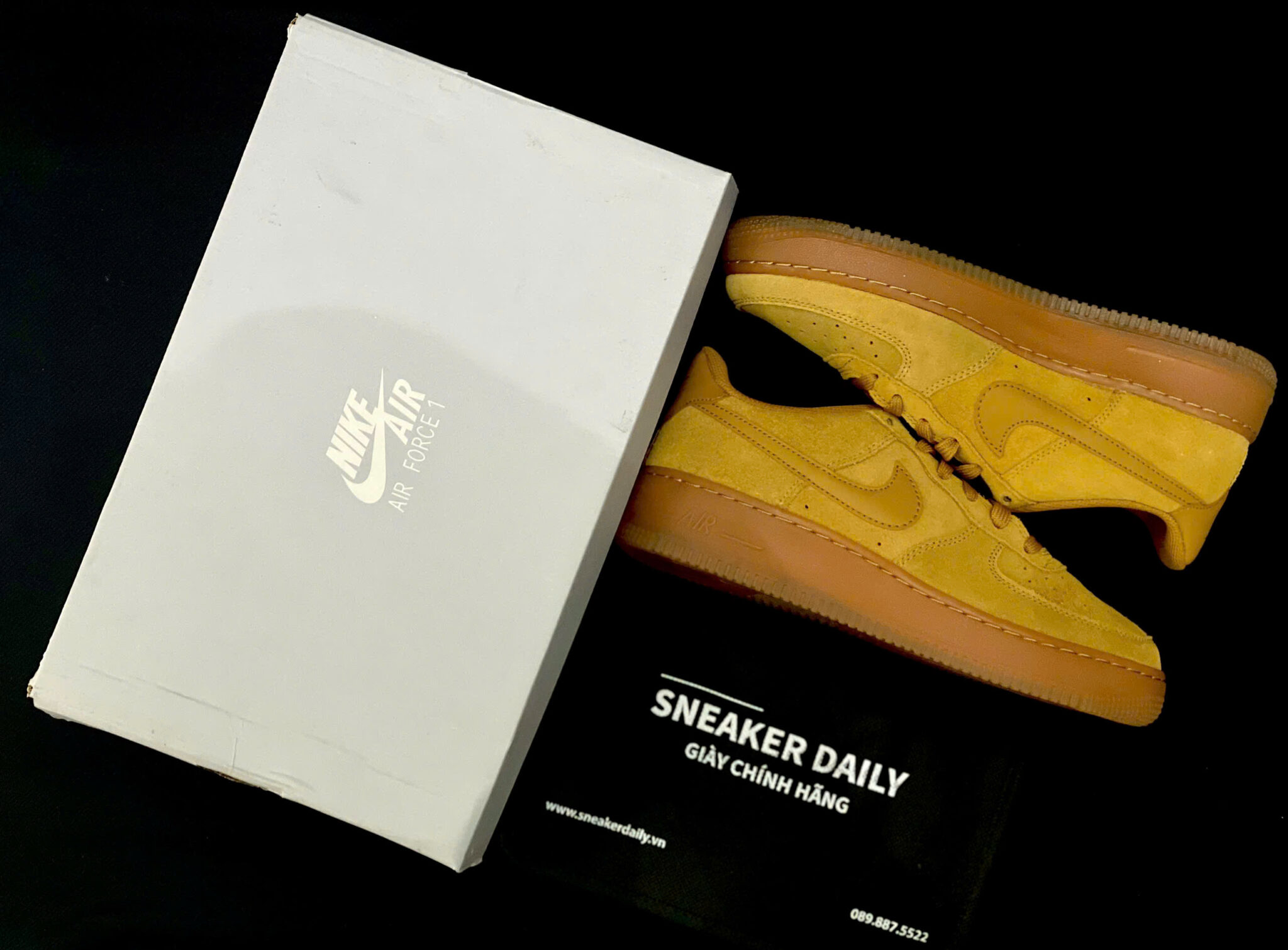 z7332496533343_42ec7c4d12ee54c31b52c753659c888a giày nike air force 1 lv8 3 'wheat' (gs) bq5485-700