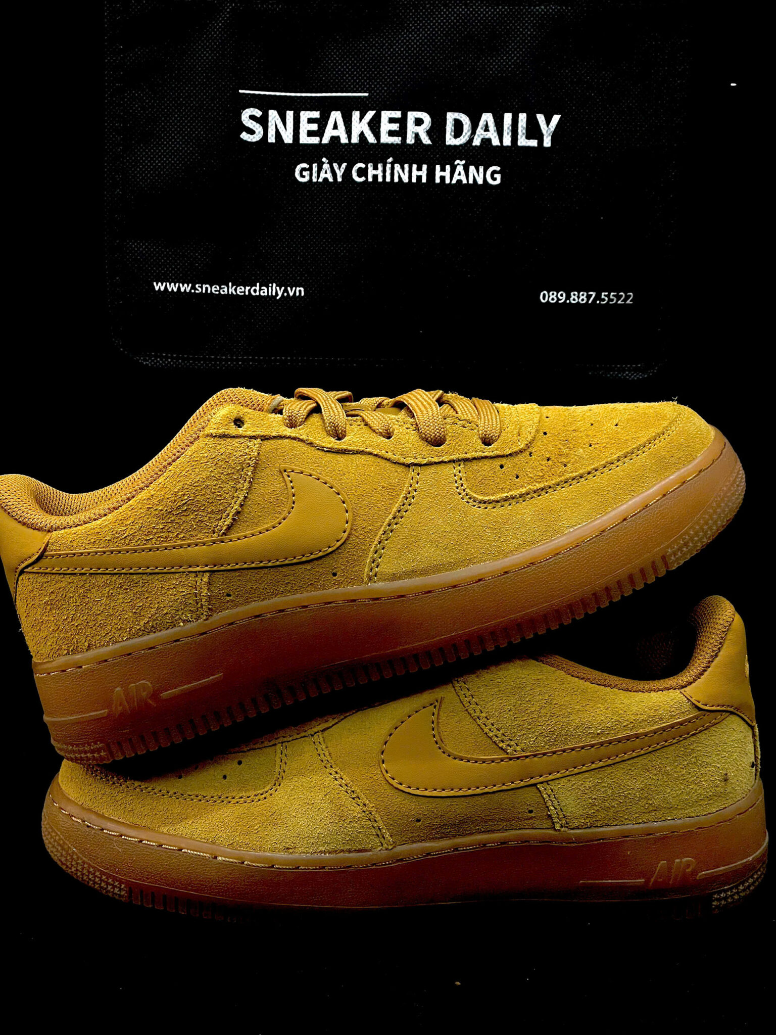 z7332496559630_2b7c08dd43bfcb6f84c51d2637d7b926 giày nike air force 1 lv8 3 'wheat' (gs) bq5485-700