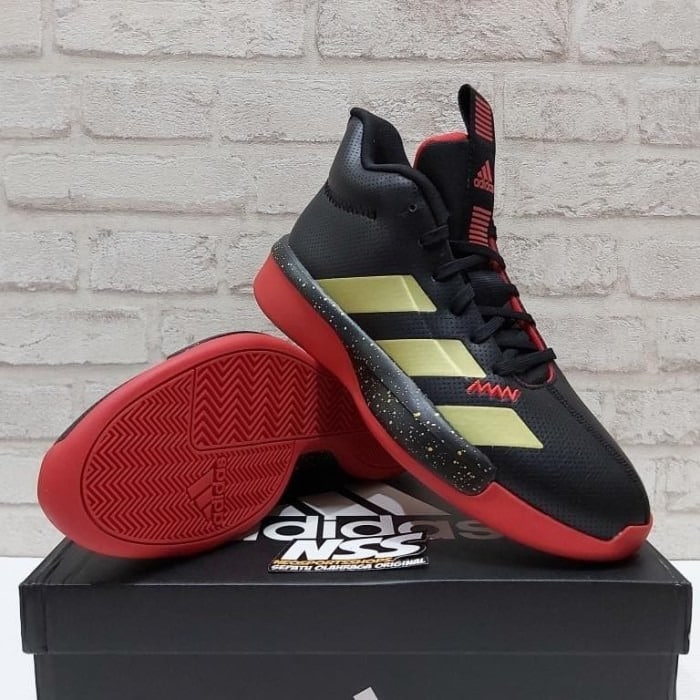 giày nam adidas pro next 2019 'black red gold' eg2799