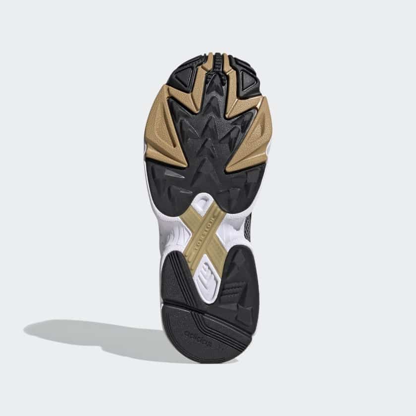 giày nữ adidas wmns falcon 'black white gold' fv3408