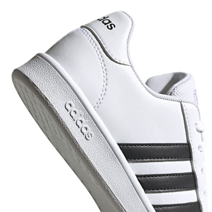 giày adidas grand court j 'white black' ef0103