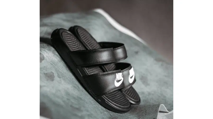 Nike benassi duo ultra black hot sale