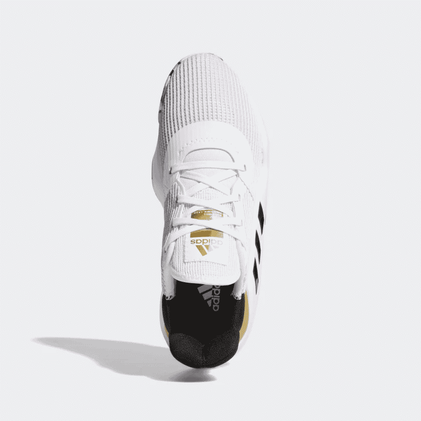 giày nam adidas pro bounce 2019 low 'white black gold' ef0472