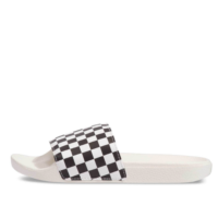 dép vans slide on 'checkerboard marshmallow black' (wmns) vn0a38ehq4o