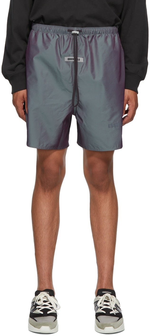 quần shorts fear of god essentials volley iridescent