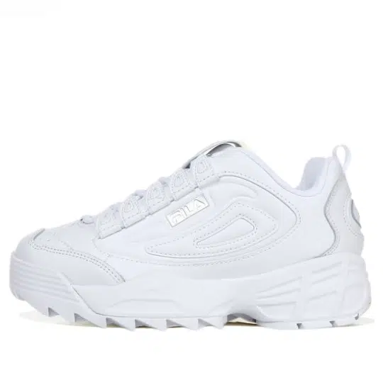 Fila disruptor glossy on sale white