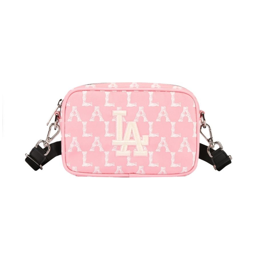 túi đeo chéo mlb monogram mini crayon cross bag la 'pink' 32bgdr111-07p