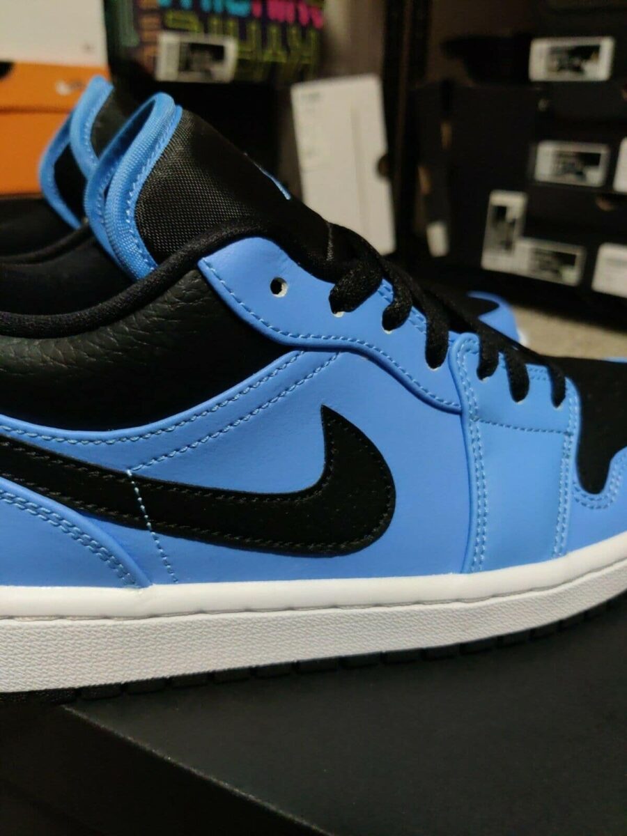 giày air jordan 1 low gs 'university blue black' 553560-403