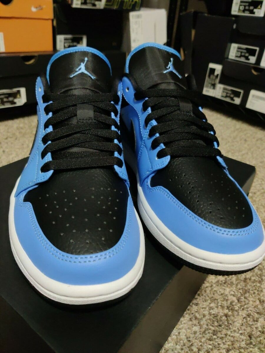 giày air jordan 1 low gs 'university blue black' 553560-403