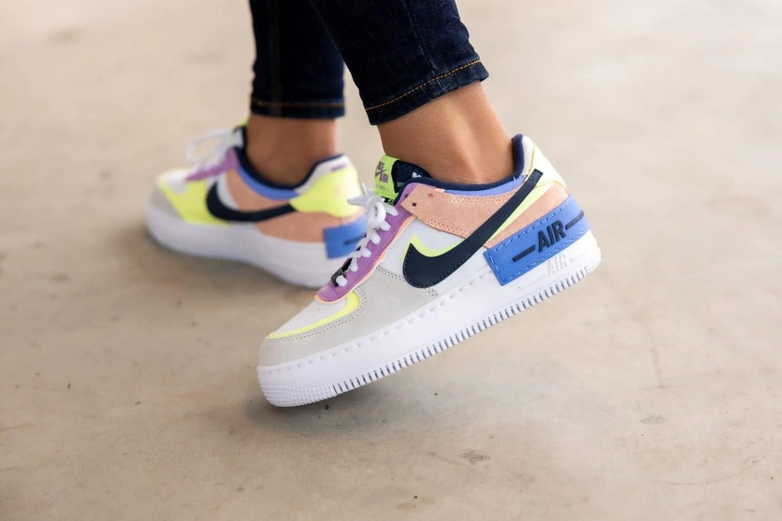 Giày nữ Nike Wmns Air Force 1 Shadow 'Crimson Tint Volt' CU8591-001 -  Sneaker Daily