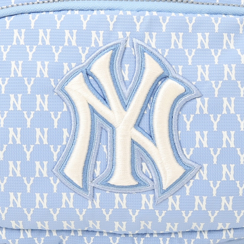 túi đeo chéo mlb monogram hip bag new york yankees sky 'blue' 32bgc9111-50s