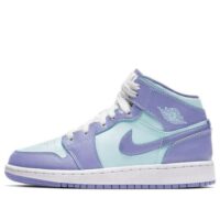 giày air jordan 1 mid gs 'purple glacier blue' 554725-500