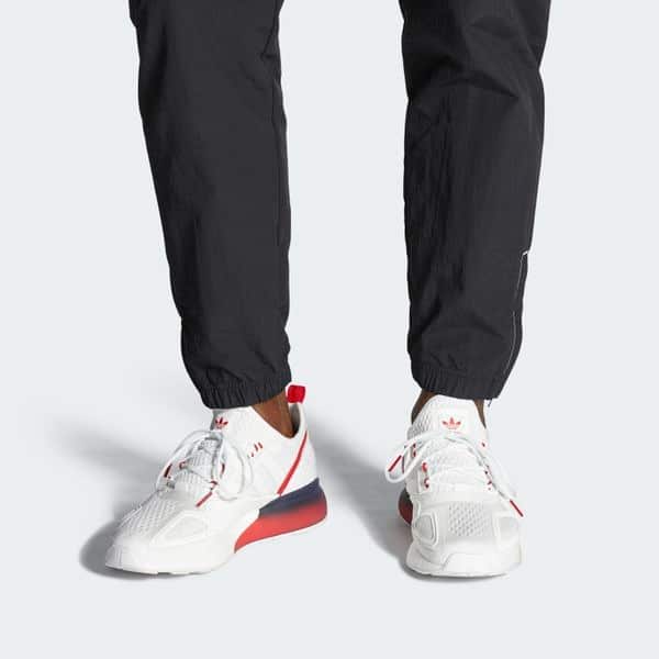 giày nam adidas zx 2k boost 'gradient fade sole - cloud white' fz4640