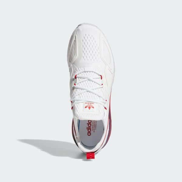 giày nam adidas zx 2k boost 'gradient fade sole - cloud white' fz4640