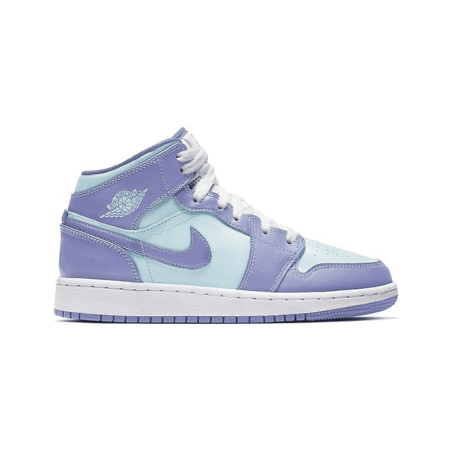 giày air jordan 1 mid gs 'purple glacier blue' 554725-500
