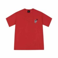 áo phông mlb bark short sleeve new york yankees red 31tscm031-50r