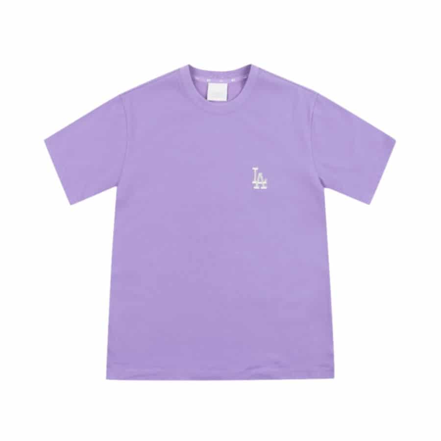 áo phông mlb logo la season 2021 purple 31ts03131-07v