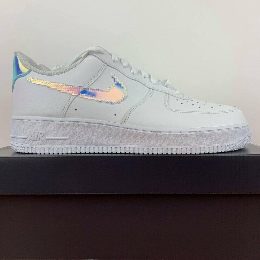 giày nam nike air force 1 low 'iridescent pixel - white' cv1699-100