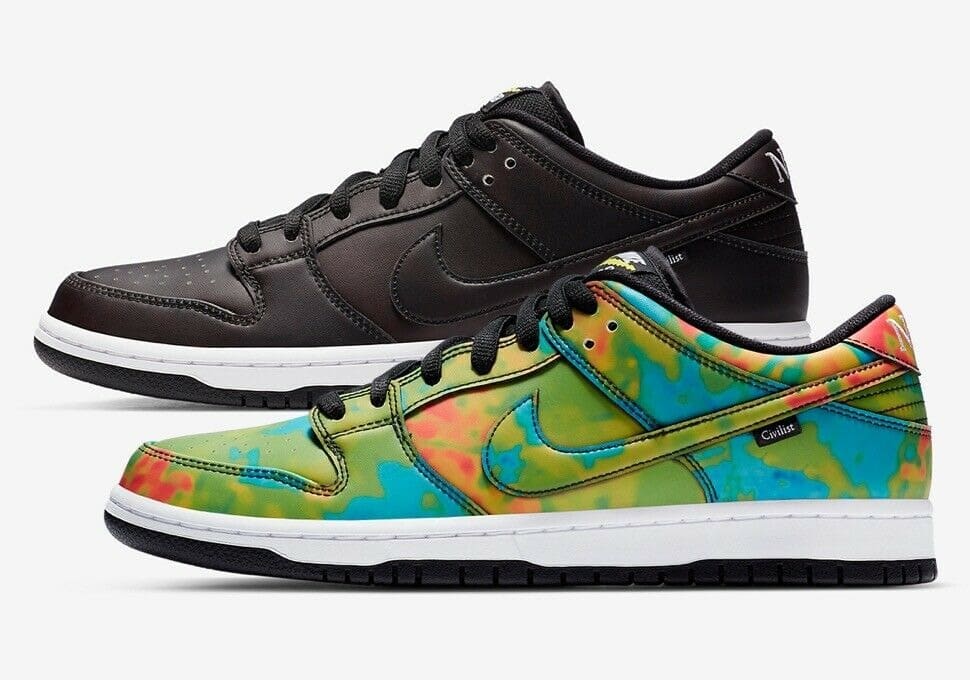 giày nam civilist x nike dunk low pro sb qs 'thermography' cz5123-001