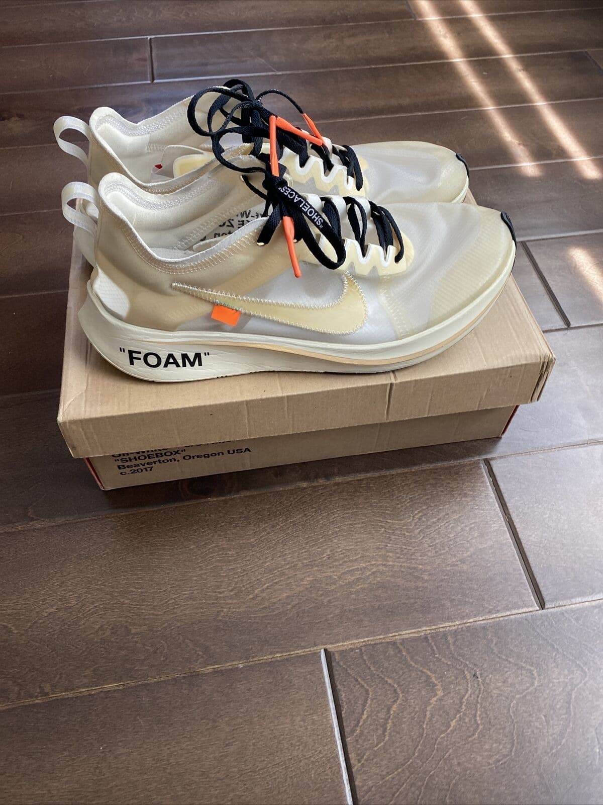 Giày Nike Off White X Zoom Fly Sp 'The Ten' Aj4588-100 - Sneaker Daily