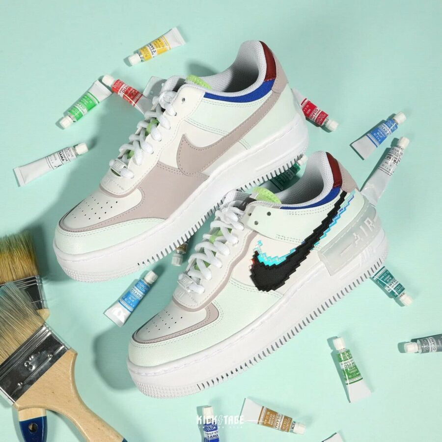 giày nike wmns air force 1 shadow se 'pixel swoosh - barely green' cv8480-300