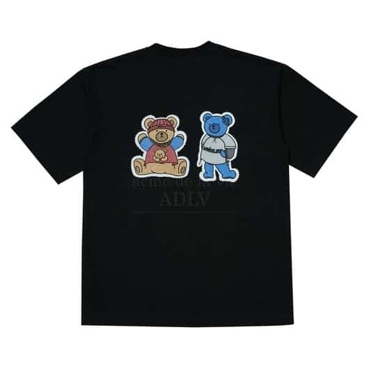 ao-thun-adlv-teddy-bear-sticker-sleeve-t-shirt-black
