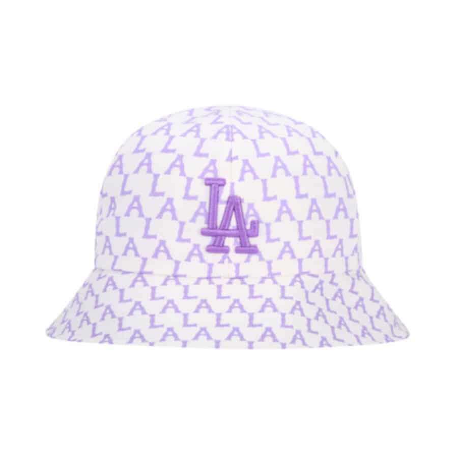mu-bucket-mlb-monogram-pastel-dome-hat-la-yankees-purple-32cpha111-07v