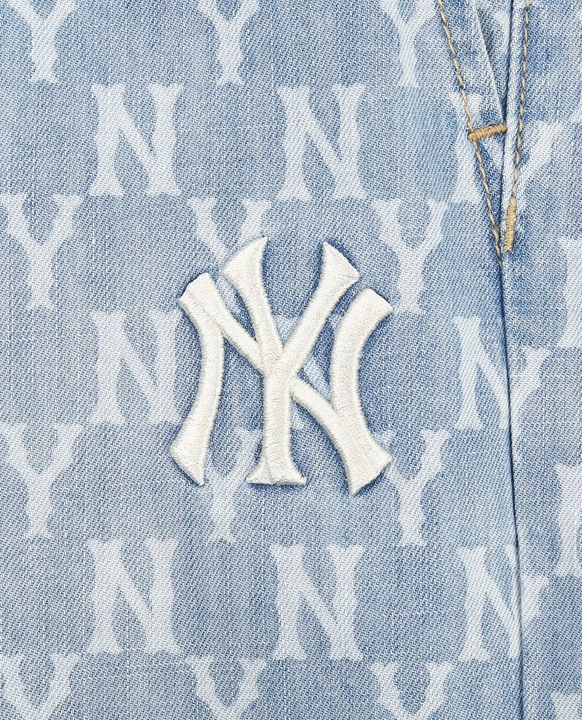 quan-short-jeans-mlb-monogram-print-denim-new-york-yankees-blue-31dpu1131-50u