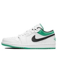giày nam air jordan 1 low white lucky green black 553558-129