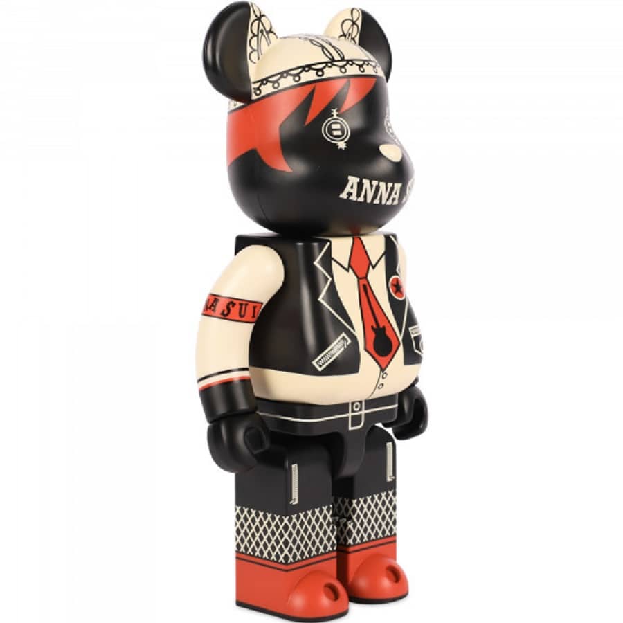 bearbrick anna sui “red & beige” 400% bb-asrb