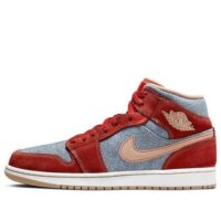 giày air jordan 1 mid 'denim red' dm4352-600