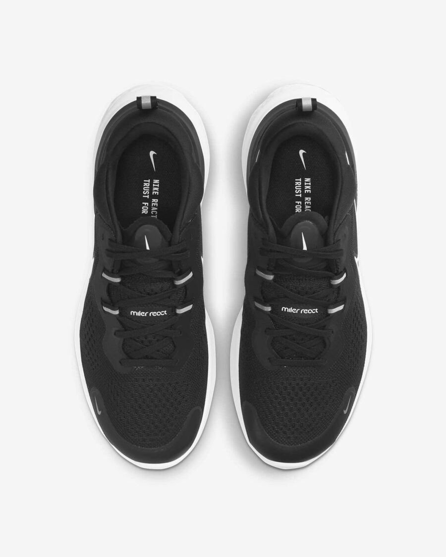 giày nike react miler 2 'black white' cw7121-001